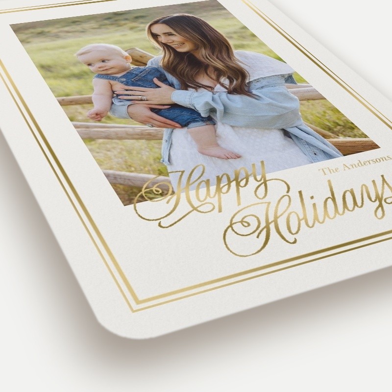 Framed Greeting Holiday Card
