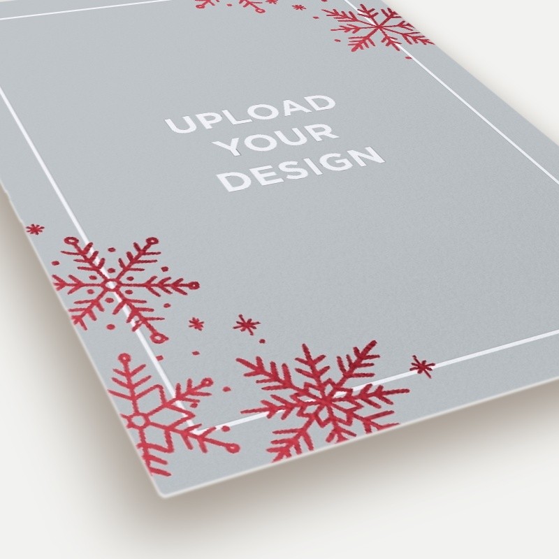 Upload Your Own Snowflake Holiday Card