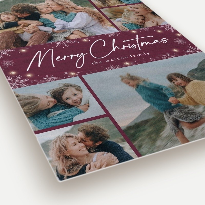 Snowflurry Script Holiday Card