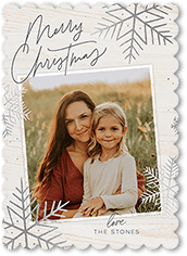 Rustic Foil Snowflakes