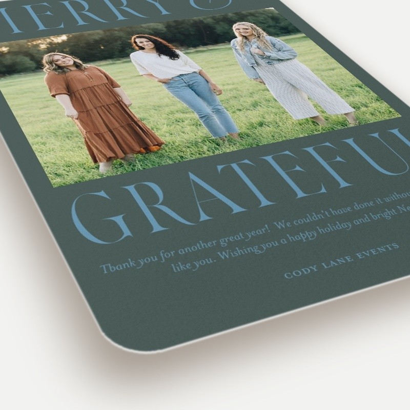 Bold Gratitude Holiday Card