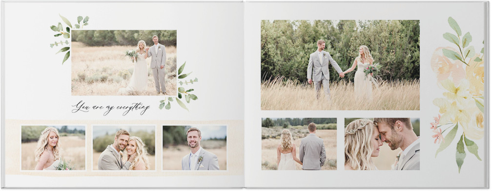 Watercolor Floral Wedding by Kim Thoa 8x11 undefined  Photo Book