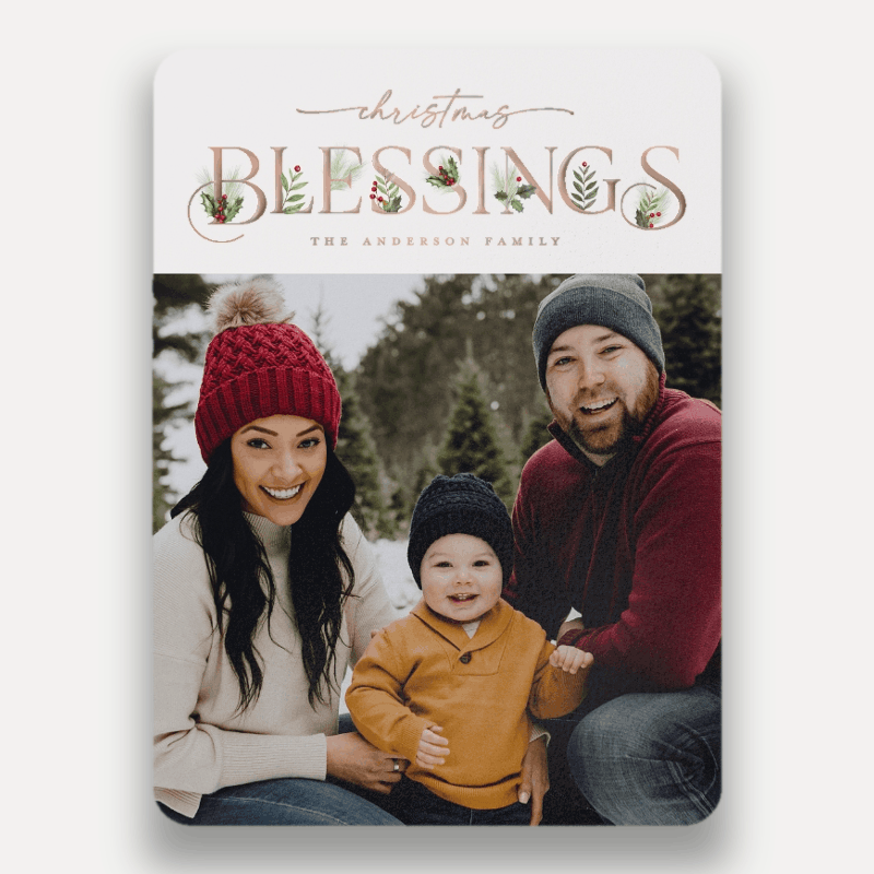 Classic Statement Holiday Card
