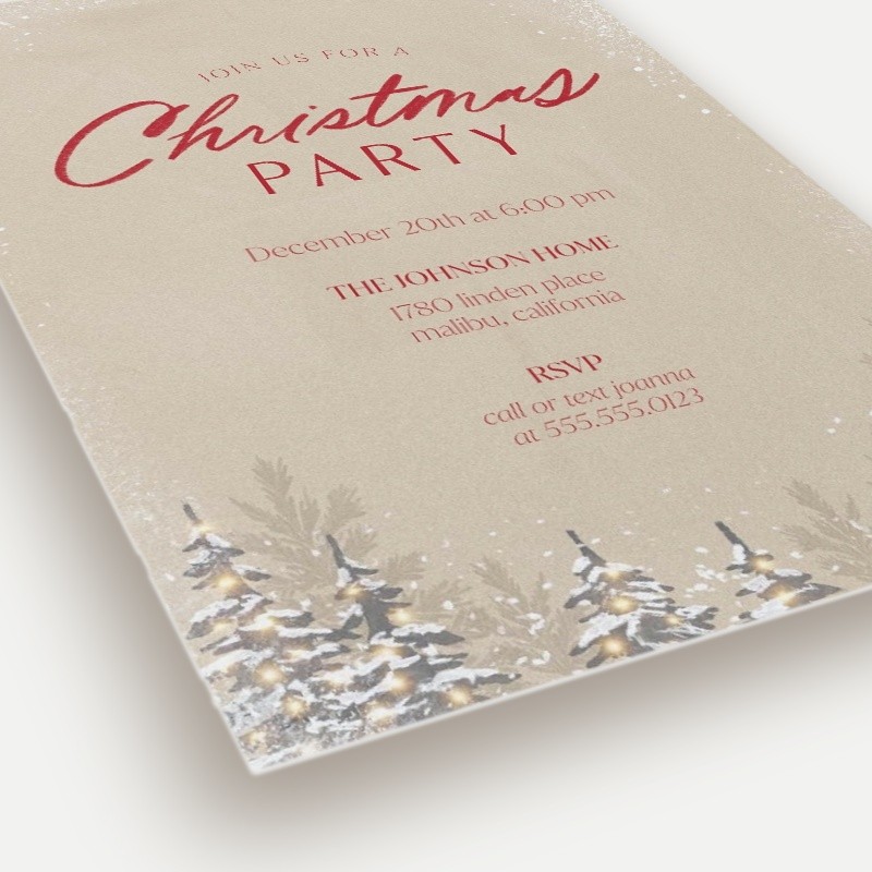 Elegant Party Holiday Invitation
