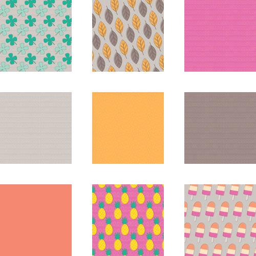 Seasonal Patterns 12x12 undefined  Wall Calendar