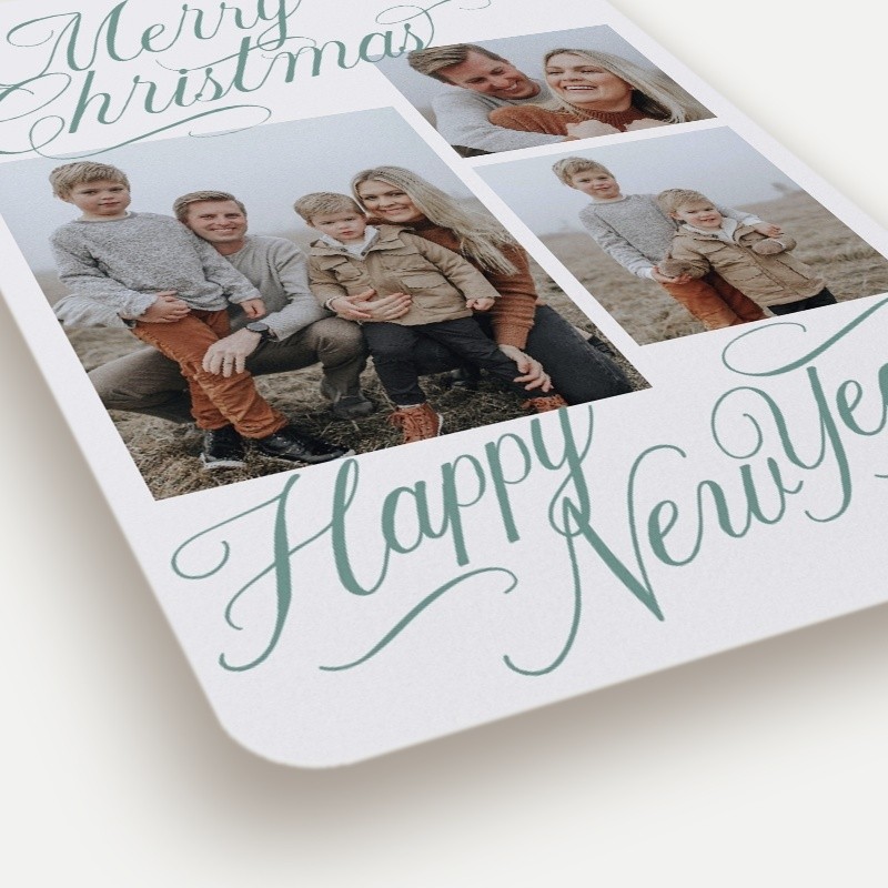 Calligraphy Collage Holiday Card