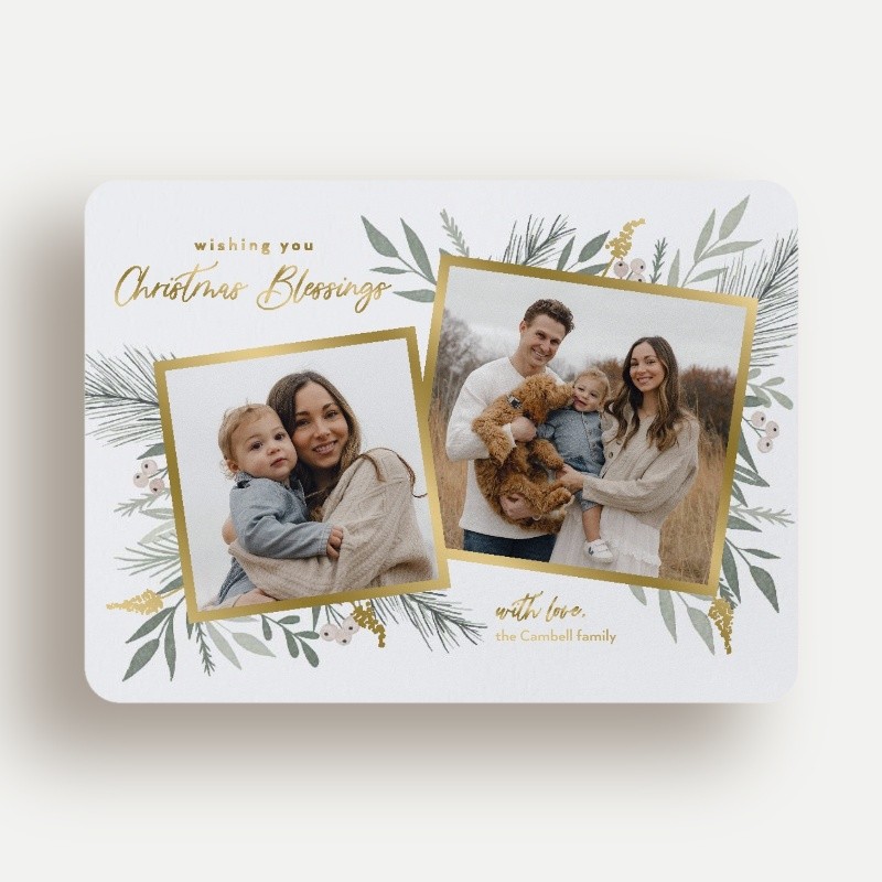 Elegant Botanicals Holiday Card