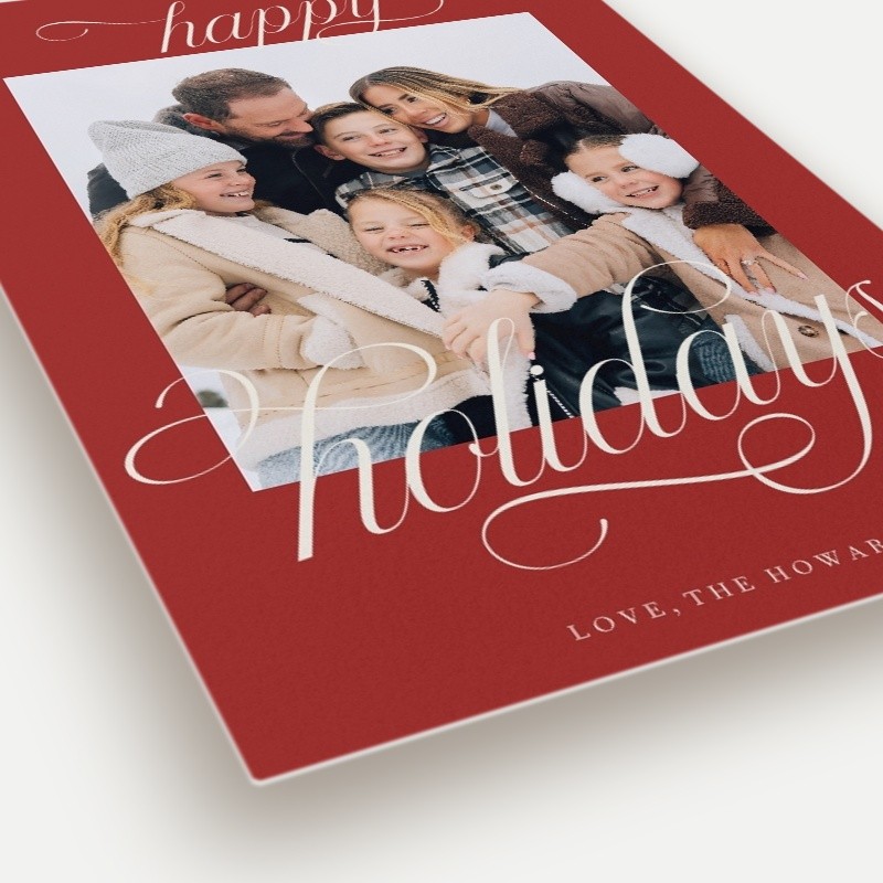 Classic Letters Holiday Card
