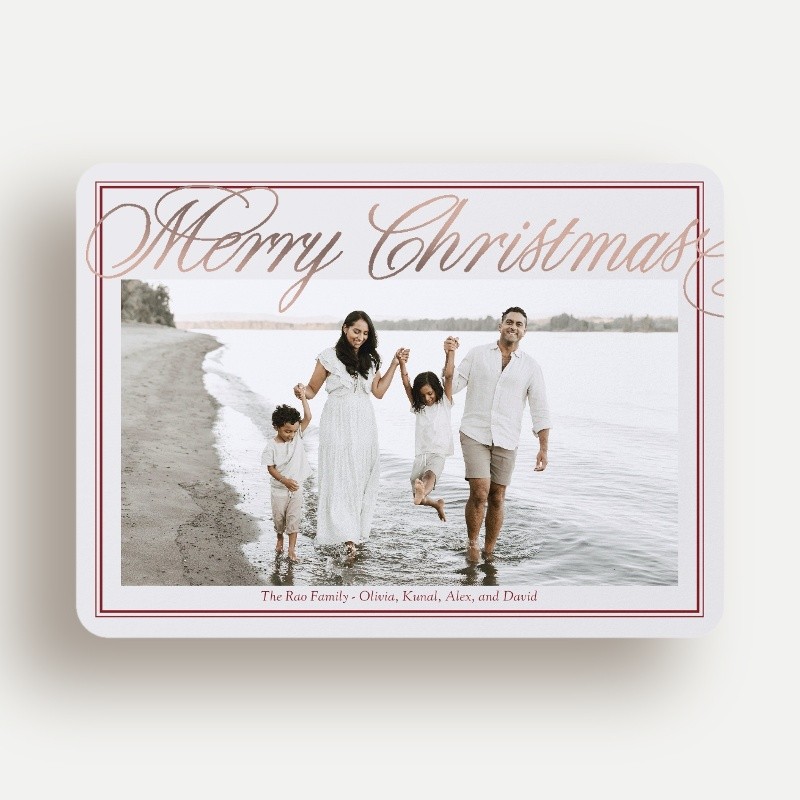 Grand Script Holiday Card