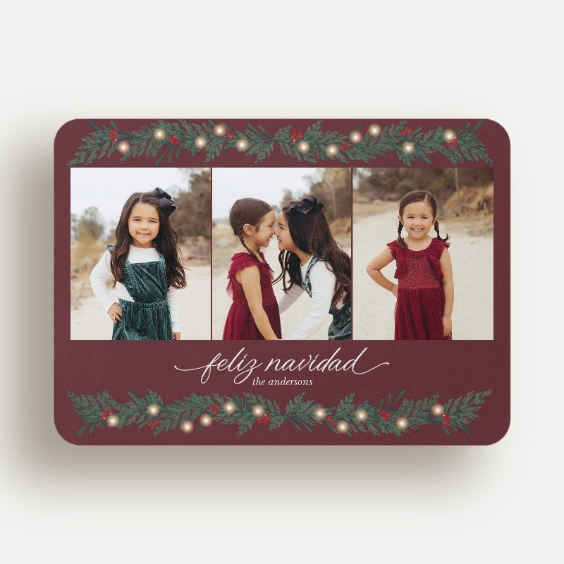 Berry Garland Holiday Card