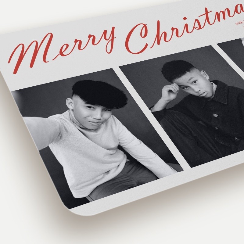 Bold Script Holiday Card