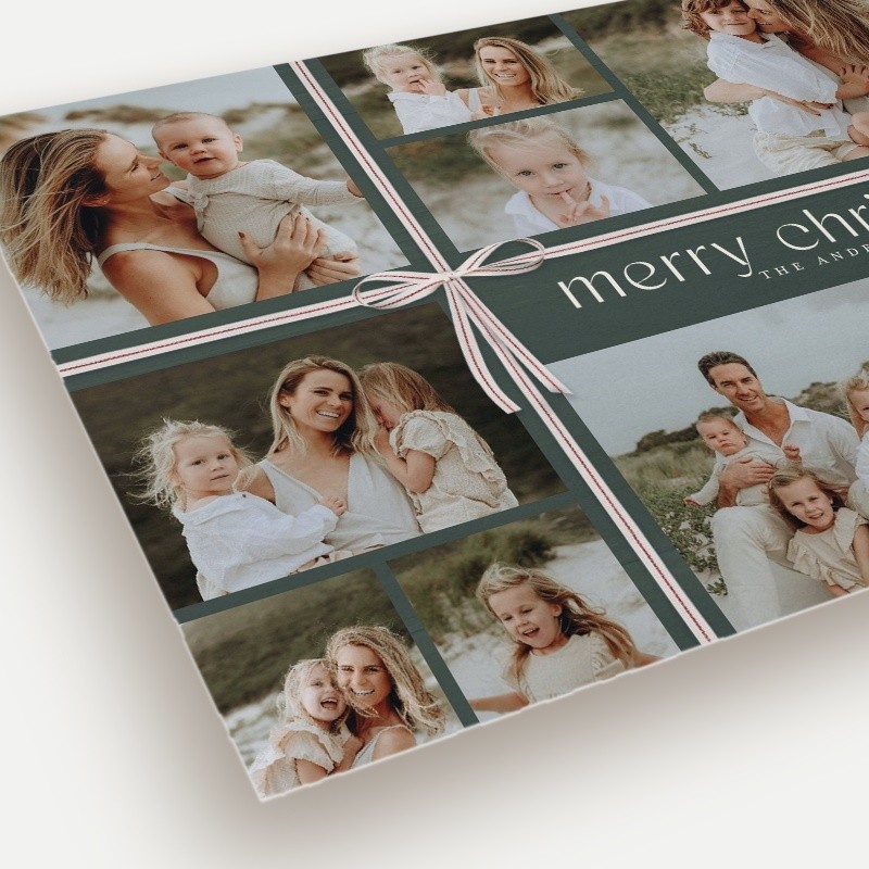 Wrapped Collage Holiday Card