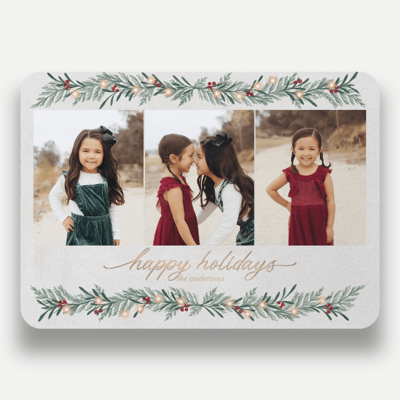 Berry Garland Holiday Card