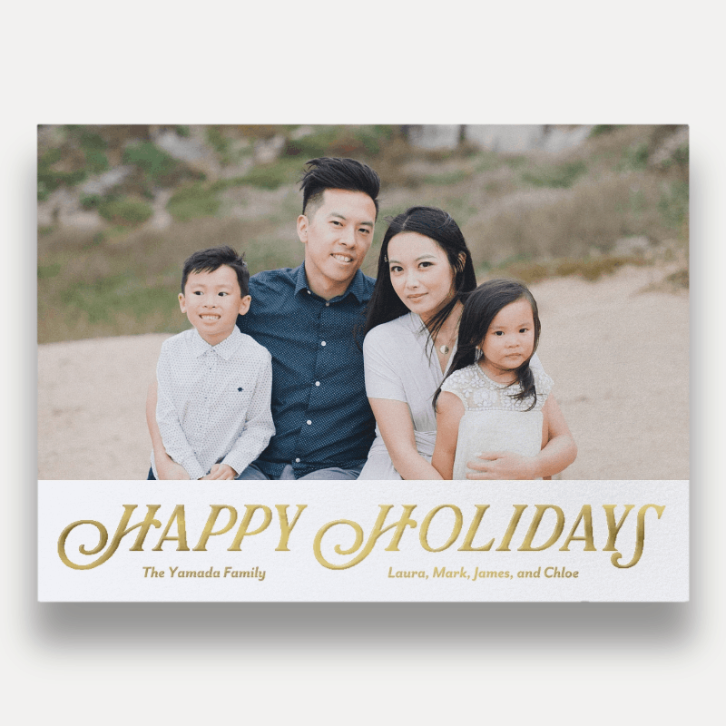 Classic Serif Holiday Card