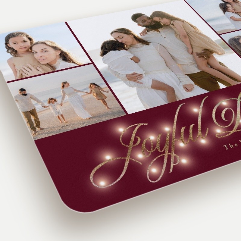 Glowing Flourish Holiday Card