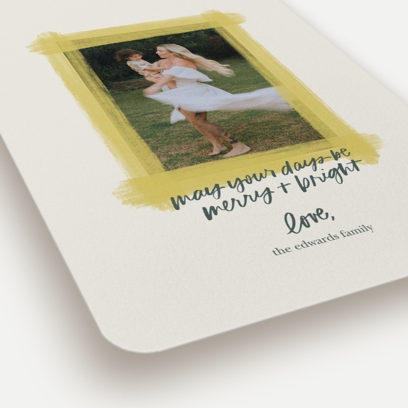 Painted Frame Holiday Card