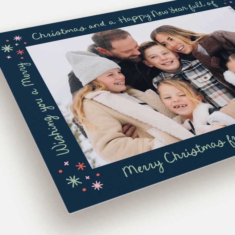 Wrapped Words Holiday Card