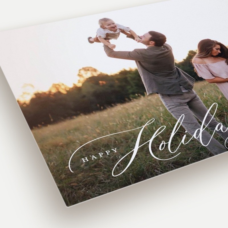 Elegant Script Holiday Card
