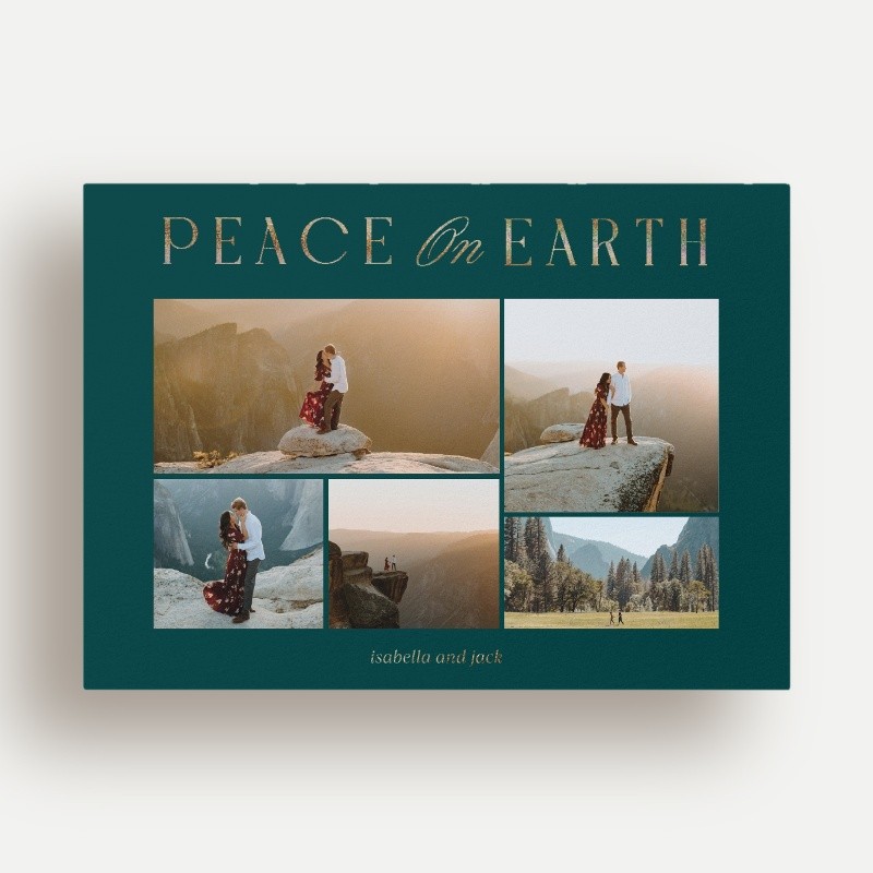 Luminous Peace Religious Christmas Card