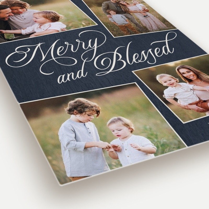 Merry Blessed Religious Christmas Card