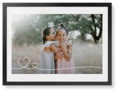 Double Heart Line Art