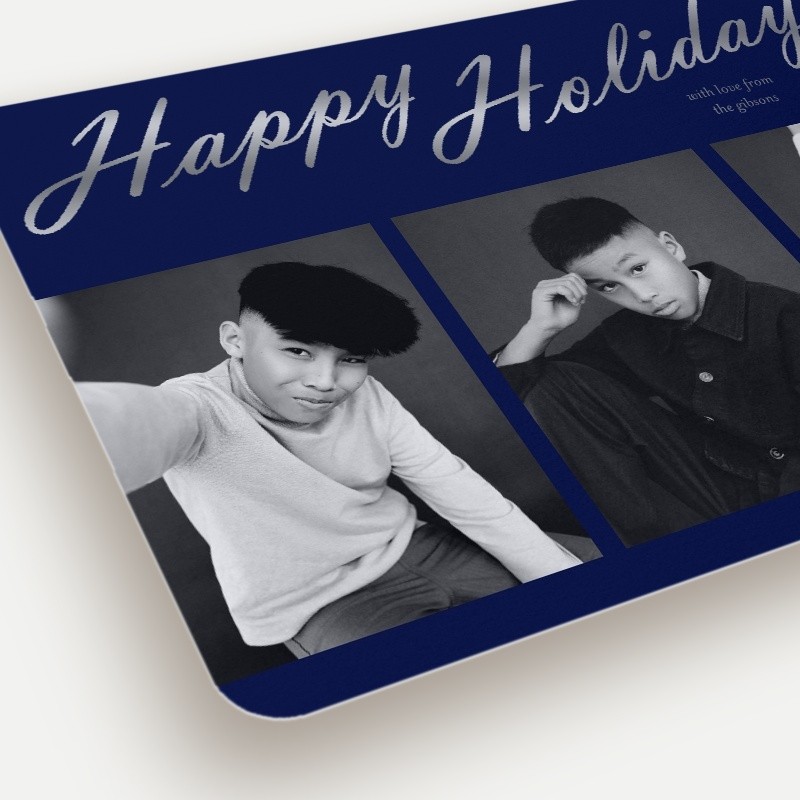 Bold Script Holiday Card