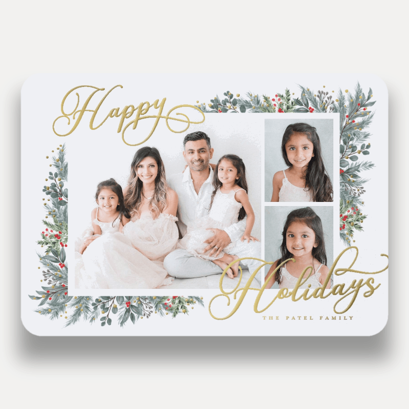 Wrapped Botanicals Holiday Card