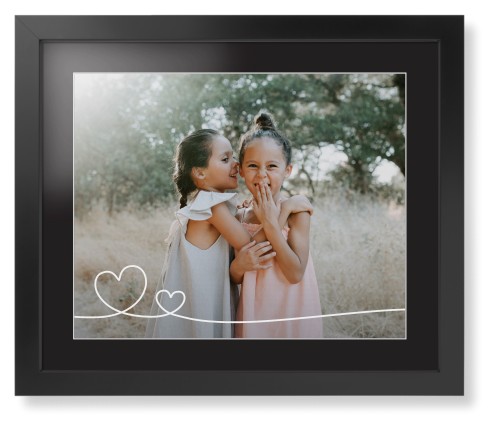 Double Heart Line Art