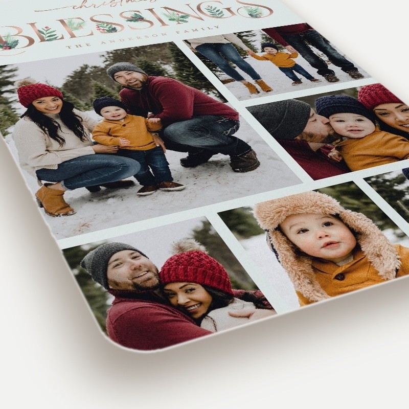 Classic Statement Holiday Card Classic Statement 5x7 Green Holiday Card