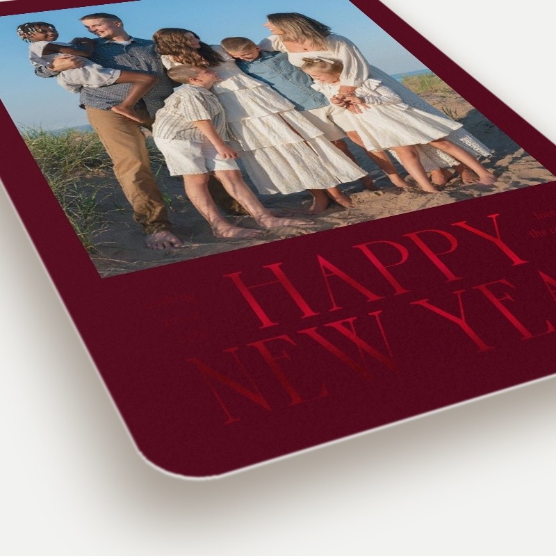 Bold Snapshot New Year's Card