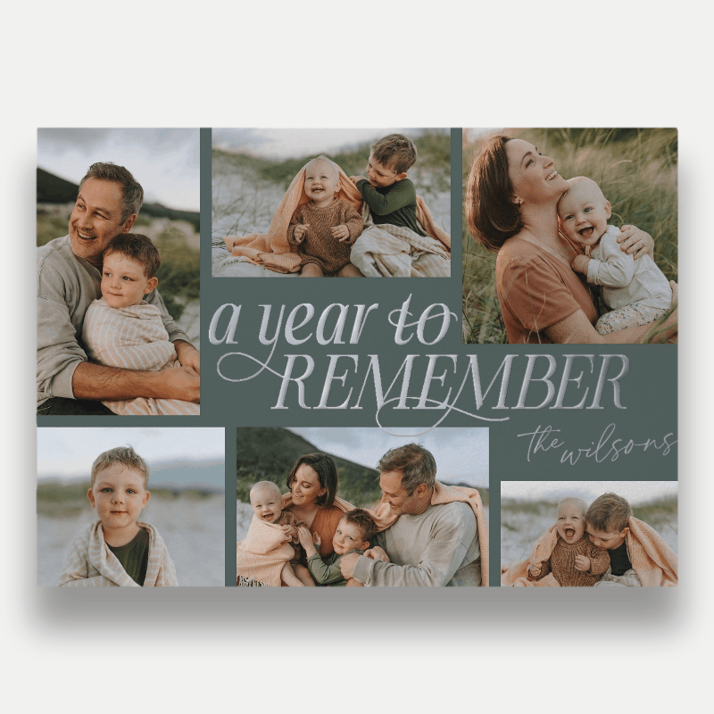 Looking Back New Year's Card