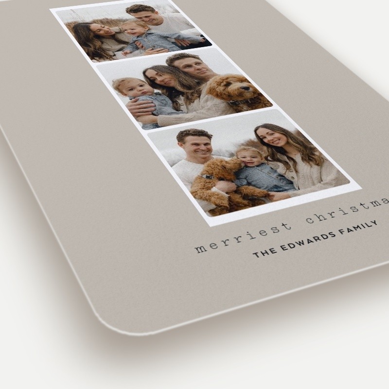 Photo Strip Holiday Card
