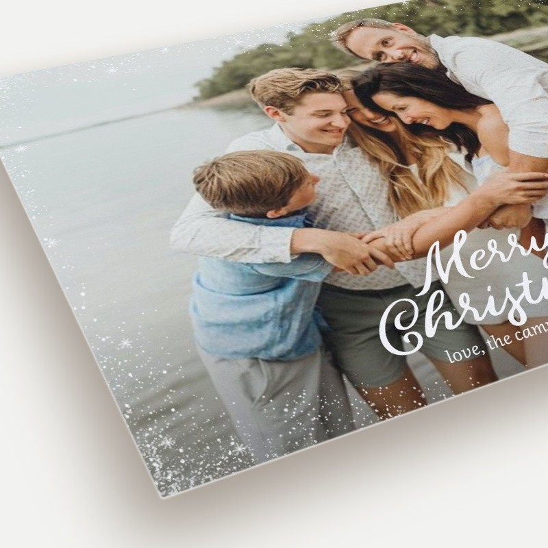 Sparkle Script Holiday Card