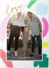 Colorful Love Brushstrokes