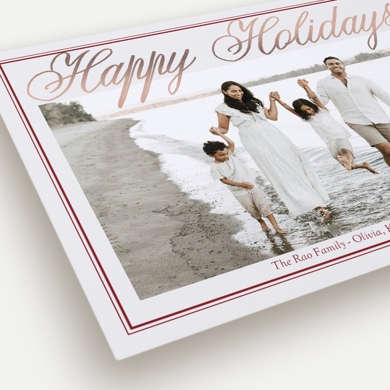 Grand Script Holiday Card