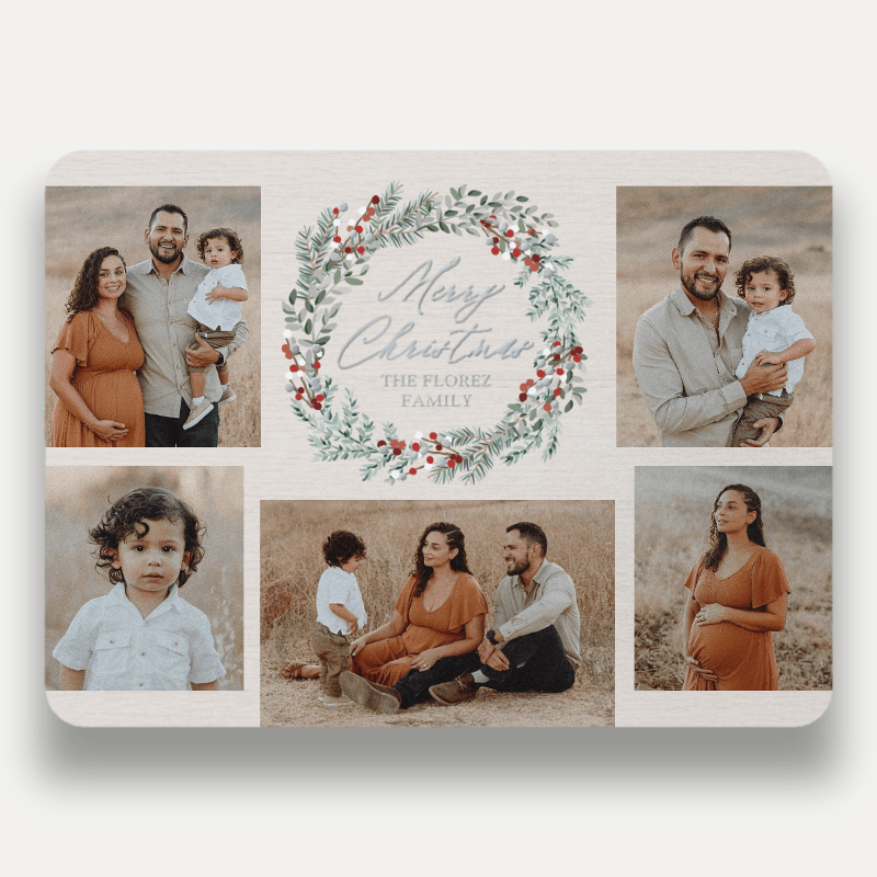 Berry Wreath Holiday Card