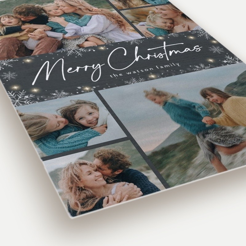 Snowflurry Script Holiday Card