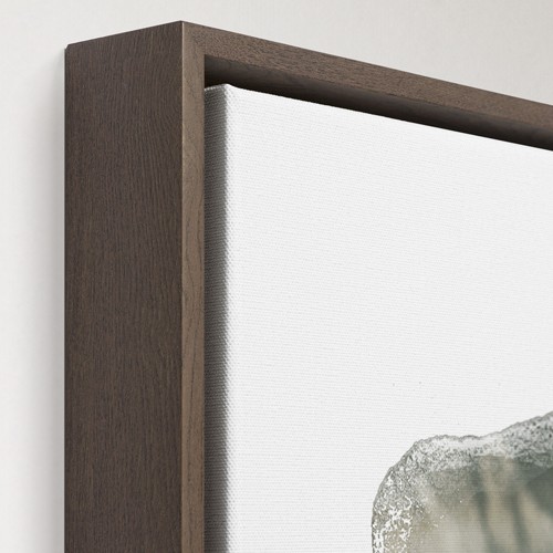 Brushstrokes Portrait 20x30 White  Canvas Print