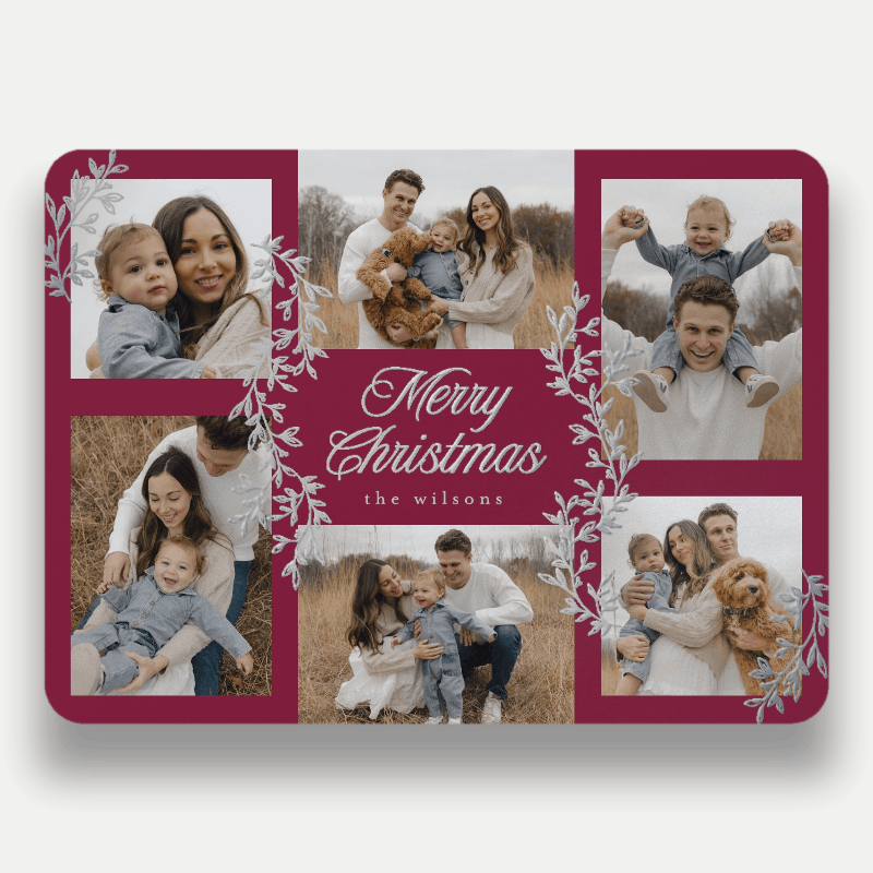 Painted Sprigs Holiday Card