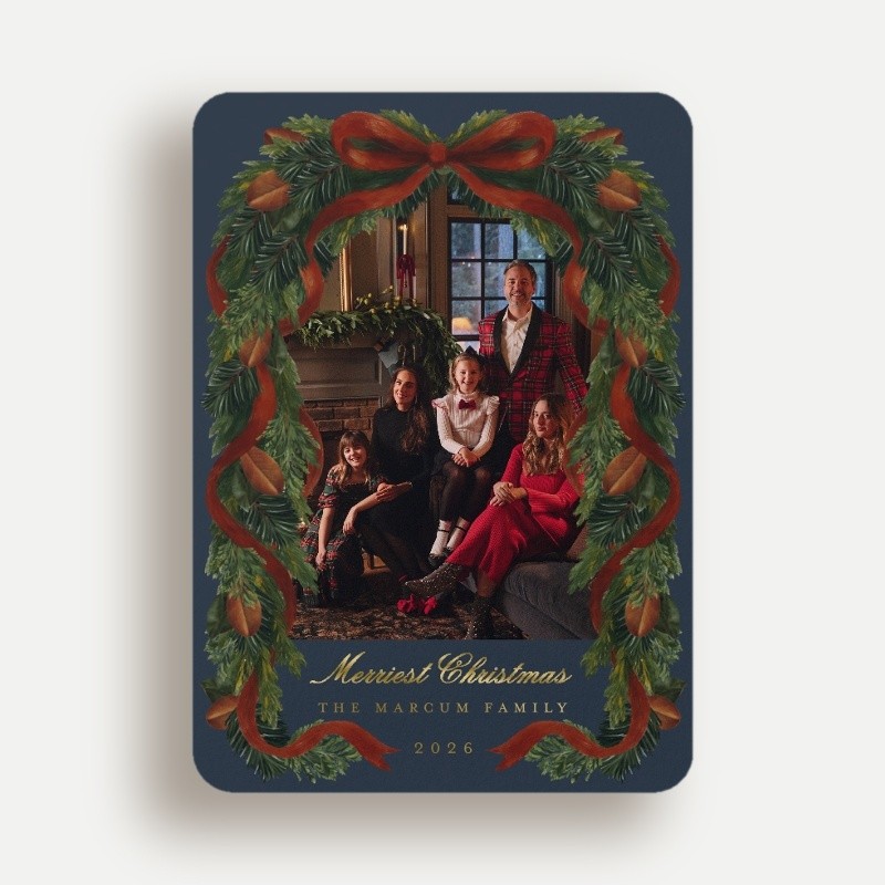 Chris Loves Julia Welcome Home Holiday Card