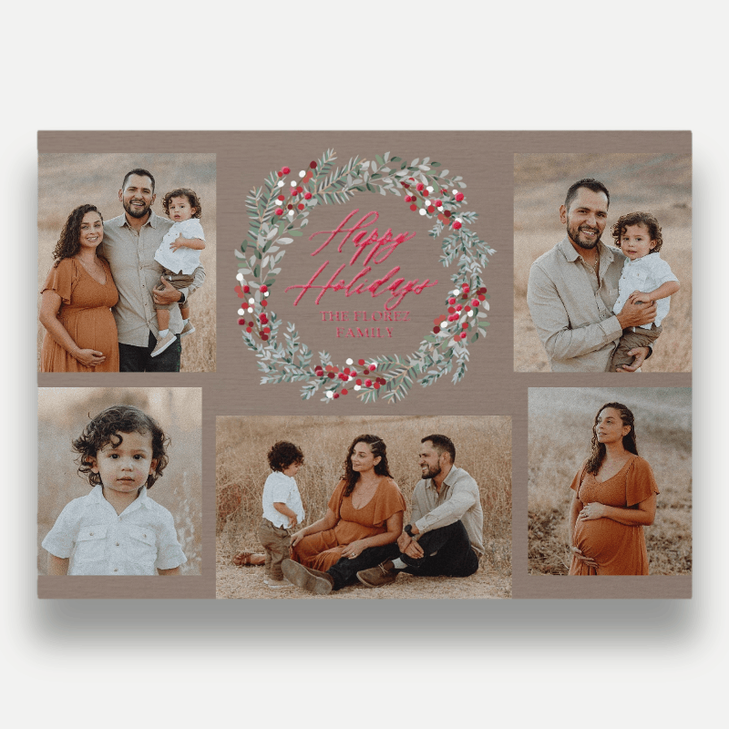 Berry Wreath Holiday Card