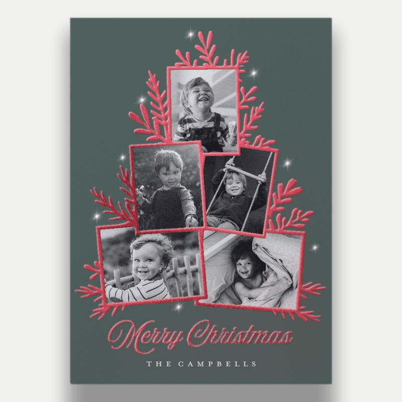 Sprig Tree Holiday Card