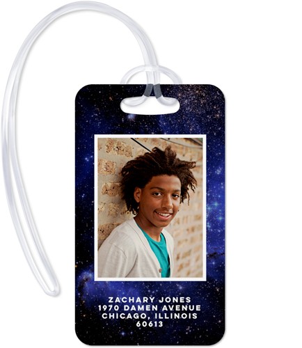 Active Skull And Bones 2x4 Blue  Luggage Tag