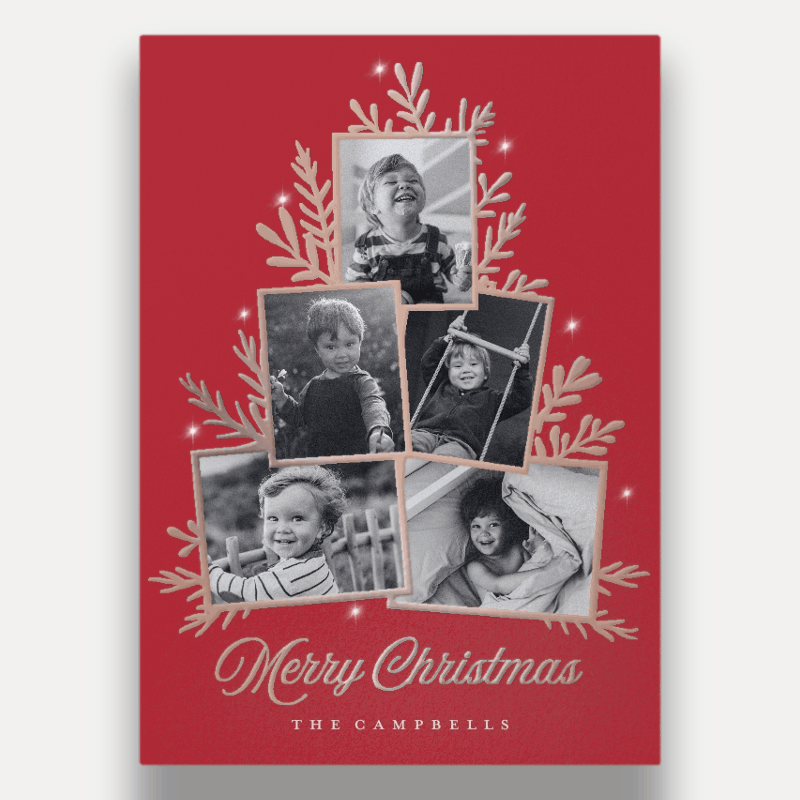 Sprig Tree Holiday Card
