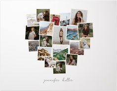 Tilted Heart Collage Landscape