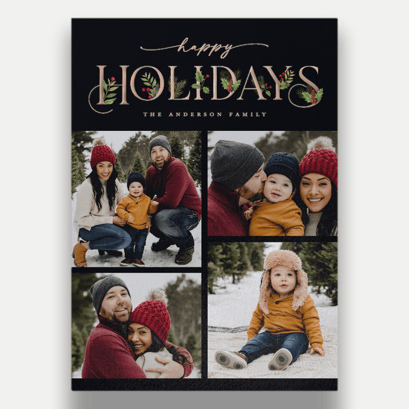 Classic Statement Holiday Card