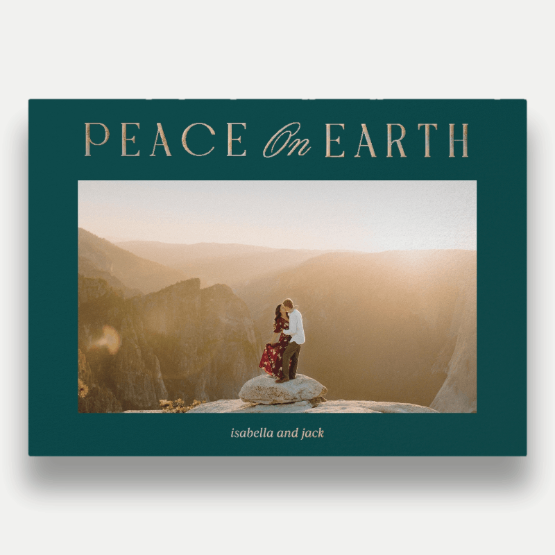 Luminous Peace Religious Christmas Card