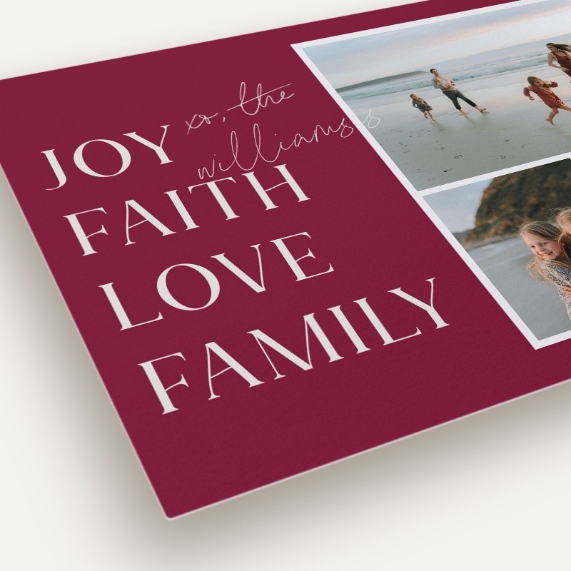 Stacked Sentiments Religious Christmas Card