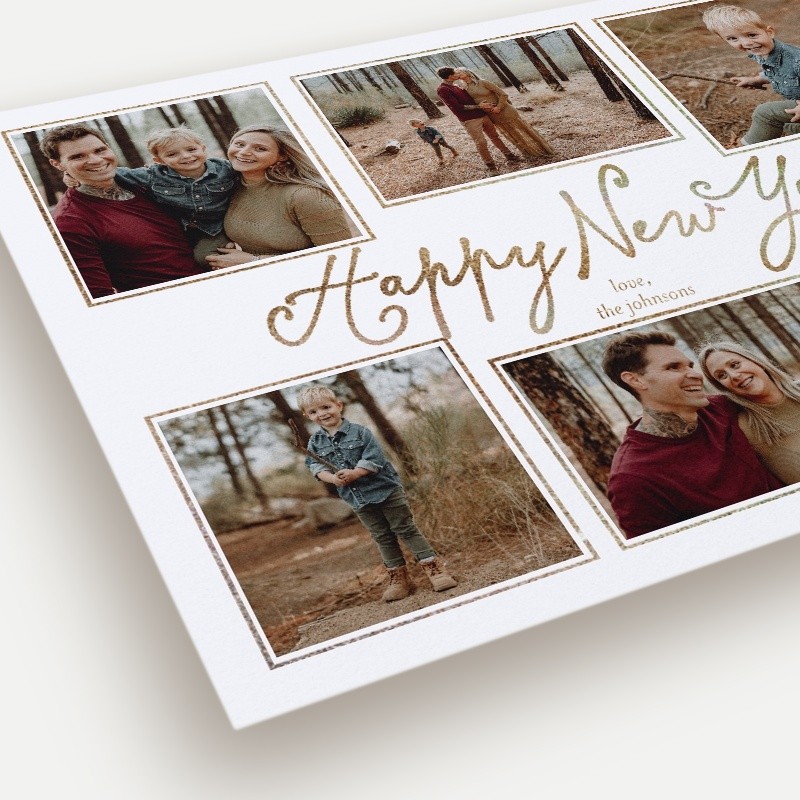 Framed Six Holiday Card
