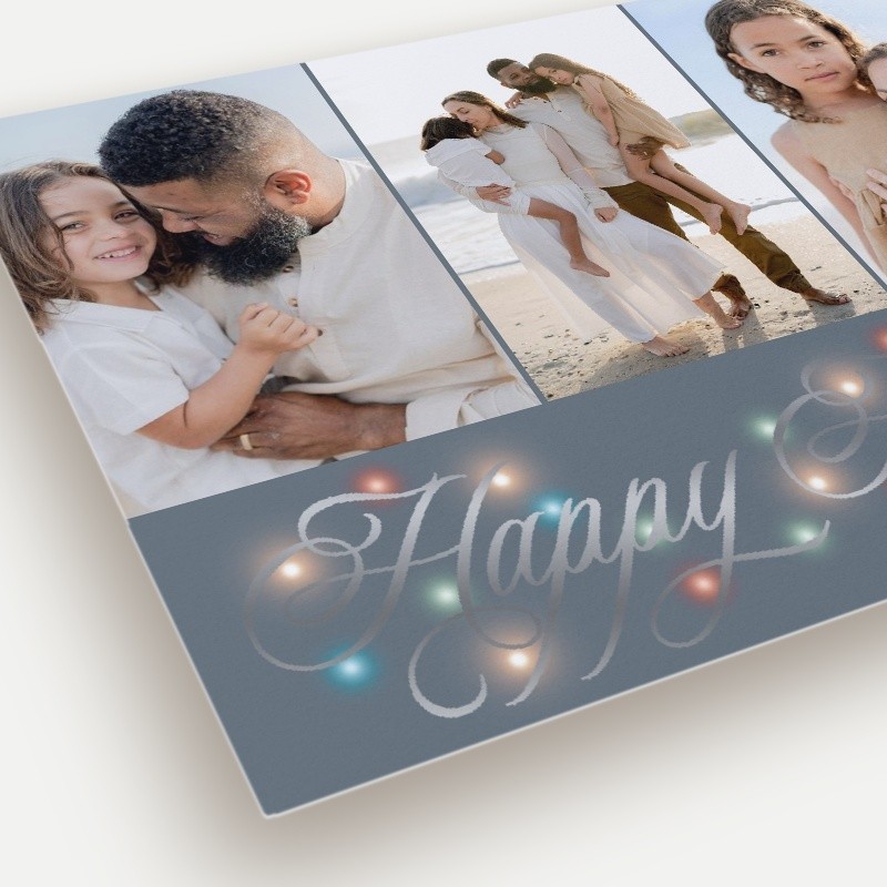 Glowing Flourish Holiday Card